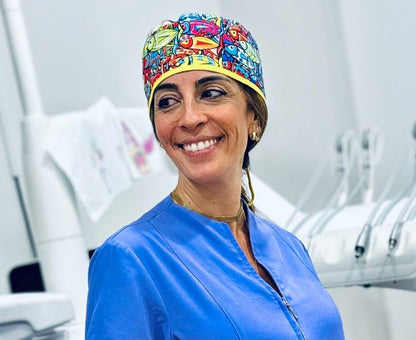 Gorro solidario de atunes de colores